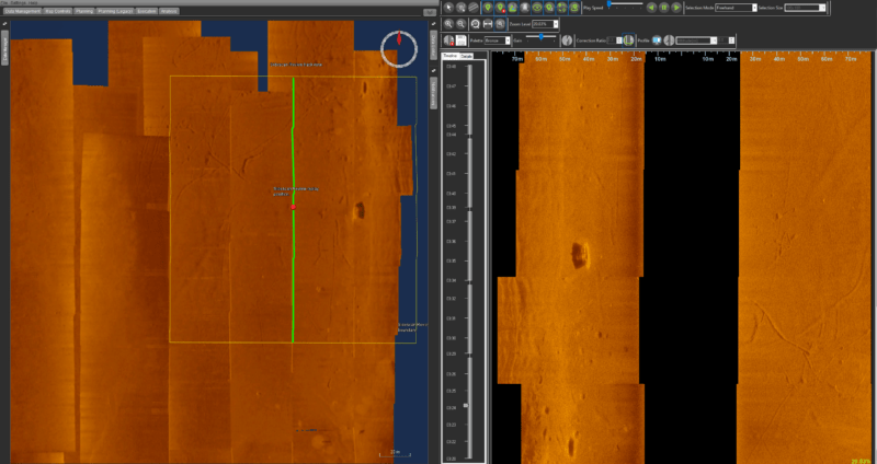 Kraken Synthetic Aperture Sonar displayed in SeeByte’s SeeTrack mission planner.